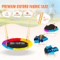 VEVOR Swing Swing για Backyard, 600lbs Load Capacity Swing Set, με 1 Swing Saucer Seat, 2 Belt Swing Settings, Heavy Duty A-Frame Metal Swing Stand και ρυθμιζόμενο σχοινί, Swingset Outdoor για παιδιά