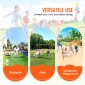 VEVOR Swing Swing για Backyard, 600lbs Load Capacity Swing Set, με 1 Swing Saucer Seat, 2 Belt Swing Settings, Heavy Duty A-Frame Metal Swing Stand και ρυθμιζόμενο σχοινί, Swingset Outdoor για παιδιά