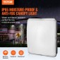 VEVOR 4 Pack LED φώτα κουβούκλιο, 150W, 16500LM 5000K Daylight Commercial Industrial Outdoor Canopy Lights, 315mm x 315mm Επιφανειακή βάση Φωτισμός οροφής για βενζινάδικο αποθήκη Garage Street Shop, IP65