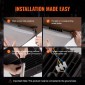 VEVOR 4 Pack LED φώτα κουβούκλιο, 150W, 16500LM 5000K Daylight Commercial Industrial Outdoor Canopy Lights, 315mm x 315mm Επιφανειακή βάση Φωτισμός οροφής για βενζινάδικο αποθήκη Garage Street Shop, IP65