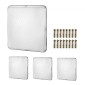 VEVOR 4 Pack LED φώτα κουβούκλιο, 150W, 16500LM 5000K Daylight Commercial Industrial Outdoor Canopy Lights, 315mm x 315mm Επιφανειακή βάση Φωτισμός οροφής για βενζινάδικο αποθήκη Garage Street Shop, IP65