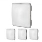 VEVOR 4 Pack LED φώτα κουβούκλιο, 150W, 16500LM 5000K Daylight Commercial Industrial Outdoor Canopy Lights, 315mm x 315mm Επιφανειακή βάση Φωτισμός οροφής για βενζινάδικο αποθήκη Garage Street Shop, IP65