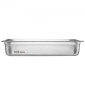 VEVOR 6 Pack Pans Hotel, Full Size Anti-Jam Steam Pan, 0,8mm πάχος από ανοξείδωτο χάλυβα Εστιατόριο Steam Pan, 4 ιντσών Deep Commercial Tags, Catering Storage Food Pan, for Industrial & Scientific
