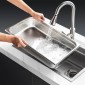 VEVOR 6 Pack Pans Hotel, Full Size Anti-Jam Steam Pan, 0,8mm πάχος από ανοξείδωτο χάλυβα Εστιατόριο Steam Pan, 4 ιντσών Deep Commercial Tags, Catering Storage Food Pan, for Industrial & Scientific