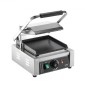 Εμπορική σχάρα Panini VEVOR, Ηλεκτρικό σάντουιτς Panini Maker 1800W, Ανοξείδωτη ψησταριά σάντουιτς με λαβή και έλεγχο θερμοκρασίας, 22x23 cm Επίπεδη εμαγιέ πλάκα, για μπριζόλα χάμπουργκερ μπέικον