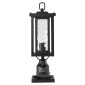 VEVOR 2 Pack Dusk to Dawn Outdoor Post Light, 450 mm, Αδιάβροχα φωτιστικά Post με 3,5 in Pier Mount Base Glass Shade, Αλεξικέραυνο Εξωτερικό Φωτιστικό Στήλης Πόλου για Patio Garden Pathway