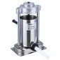 VEVOR Manual Sausage Stuffer, 2 L / 5 LBS Vertical Sausage Machine with G-type Clamp, Food-Grade 304 Stainless Steel Barrel with 2 Stuffing Tube, for Home Kitchen Restaurant Commercial