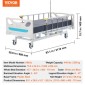 VEVOR Premium 3 Function Full Electric Hospital Bed ICU Medical Bed 200 kg φορτία