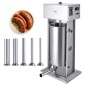 VEVOR Electric Sausage Stuffer, 25 L / 55 LBS Vertical Meat Stuffer, Motor 400W, Stepless Speed ​​Control and Foot Pedal, κατασκευασμένο από ανοξείδωτο ατσάλι 304 ποιότητας τροφίμων, 5 σωλήνες γέμισης για το σπίτι, επαγγελματικό