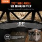 VEVOR Hunting Blind, 270° Ground Blind, 1-2 Person Pop Up Deer Blind για κυνήγι με τσάντα μεταφοράς, φορητή ελαστική σκηνή κυνηγιού, 3 οριζόντια παράθυρα για τη Τουρκία και το κυνήγι ελαφιού