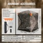 VEVOR Hunting Blind, 270° Ground Blind, 1-2 Person Pop Up Deer Blind για κυνήγι με τσάντα μεταφοράς, φορητή ελαστική σκηνή κυνηγιού, 3 οριζόντια παράθυρα για τη Τουρκία και το κυνήγι ελαφιού