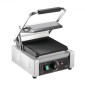 Εμπορική σχάρα Panini VEVOR, Ηλεκτρικό σάντουιτς Panini Maker 1800W, Ανοξείδωτη ψησταριά σάντουιτς με λαβή και έλεγχο θερμοκρασίας, 22x23 cm Επίπεδη εμαγιέ πλάκα, για μπριζόλα χάμπουργκερ μπέικον