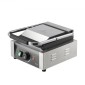 Εμπορική σχάρα Panini VEVOR, Ηλεκτρικό σάντουιτς Panini Maker 1800W, Ανοξείδωτη ψησταριά σάντουιτς με λαβή και έλεγχο θερμοκρασίας, 22x23 cm Επίπεδη εμαγιέ πλάκα, για μπριζόλα χάμπουργκερ μπέικον