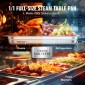 VEVOR 6 Pack Pans Hotel, Full Size Anti-Jam Steam Pan, 0,8mm πάχος από ανοξείδωτο ατσάλι Εστιατόριο Steam Pan, 2,5 ιντσών Deep Commercial Tags, Catering Storage Food Pan, for Industrial & Scientifi