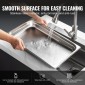 VEVOR 6 Pack Pans Hotel, Full Size Anti-Jam Steam Pan, 0,8mm πάχος από ανοξείδωτο ατσάλι Εστιατόριο Steam Pan, 2,5 ιντσών Deep Commercial Tags, Catering Storage Food Pan, for Industrial & Scientifi