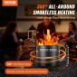VEVOR Smokeless Fire Pit Stove Bonfire 49 cm Dia Wood Καύση Ανοξείδωτο