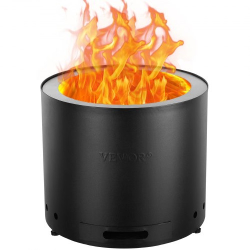 VEVOR Smokeless Fire Pit Stove Bonfire 49 cm Dia Wood Καύση Ανοξείδωτο