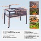 VEVOR Χελώνα Habitat, Ξύλινο Σπίτι Χελώνας Εσωτερικό & Εξωτερικό, Περίβλημα Rolling Tortoise με Light Stand, Περίβλημα ερπετών Μικρό Κλουβί ζώων με πόδια, Τροχοί, για Gecko, Lizard, Snake