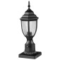 VEVOR 2 Pack Dusk to Dawn Outdoor Post Light, 390 mm, Αδιάβροχα φωτιστικά με 3,5 in Pier Mount Base Glass Shade, Αλεξικέραυνο Εξωτερικό Φωτιστικό Στήλης Πόλου για Patio Garden Pathway