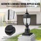 VEVOR 2 Pack Dusk to Dawn Outdoor Post Light, 390 mm, Αδιάβροχα φωτιστικά με 3,5 in Pier Mount Base Glass Shade, Αλεξικέραυνο Εξωτερικό Φωτιστικό Στήλης Πόλου για Patio Garden Pathway