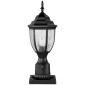 VEVOR 2 Pack Dusk to Dawn Outdoor Post Light, 390 mm, Αδιάβροχα φωτιστικά με 3,5 in Pier Mount Base Glass Shade, Αλεξικέραυνο Εξωτερικό Φωτιστικό Στήλης Πόλου για Patio Garden Pathway