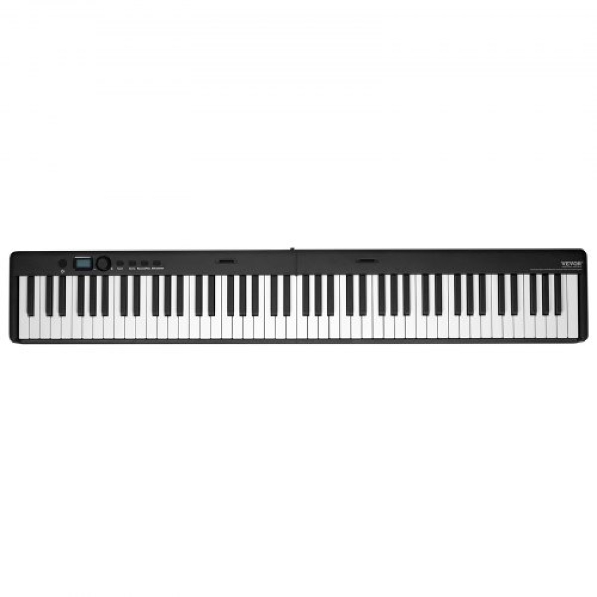 VEVOR 88 Key Folding Keyboard Piano, Bluetooth & MIDI, Φορητό ηλεκτρονικό ψηφιακό αναδιπλούμενο πιάνο με Stand Sustain τσάντα πεντάλ πλήκτρα ευαίσθητα στην αφή, επαναφορτιζόμενη για αρχάριους έφηβους, ενήλικες, μαύρο