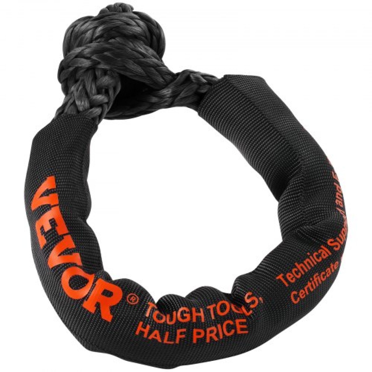 VEVOR Soft Shackle Synthetic Recovery Rope 2PCS 1,3x56 cm 20 Ton Break Strength