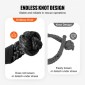 VEVOR Soft Shackle Synthetic Recovery Rope 2PCS 1,3x56 cm 20 Ton Break Strength