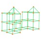 VEVOR Fort Building Kit for Kids, 140PCS Glow in The Dark STEM Building Toys, Εκπαιδευτικό δώρο για 4 5 6 7 8+ ετών Αγόρια & Κορίτσια Παιχνίδια κατασκευής σκηνής παιχνιδιού εσωτερικού χώρου με 96 ράβδους και 44 μπάλες