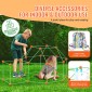 VEVOR Fort Building Kit for Kids, 140PCS Glow in The Dark STEM Building Toys, Εκπαιδευτικό δώρο για 4 5 6 7 8+ ετών Αγόρια & Κορίτσια Παιχνίδια κατασκευής σκηνής παιχνιδιού εσωτερικού χώρου με 96 ράβδους και 44 μπάλες
