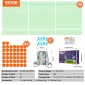 VEVOR Fort Building Kit for Kids, 140PCS Glow in The Dark STEM Building Toys, Εκπαιδευτικό δώρο για 4 5 6 7 8+ ετών Αγόρια & Κορίτσια Παιχνίδια κατασκευής σκηνής παιχνιδιού εσωτερικού χώρου με 96 ράβδους και 44 μπάλες
