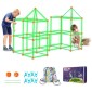 VEVOR Fort Building Kit for Kids, 140PCS Glow in The Dark STEM Building Toys, Εκπαιδευτικό δώρο για 4 5 6 7 8+ ετών Αγόρια & Κορίτσια Παιχνίδια κατασκευής σκηνής παιχνιδιού εσωτερικού χώρου με 96 ράβδους και 44 μπάλες