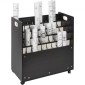 VEVOR Blueprint Storage Rack, 50 Slots Κινητό ντουλάπι αποθήκευσης Blueprint, Ξύλινο ρολό File Organizer Cart for Construction Plan Map Poster Architectural, Blueprint File Holiday for Home, Office, School