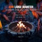 Δαχτυλίδι VEVOR Fire Pit, Ένθετο Fire Pit with Fire Ring, 40-In Outer/36-In Internal Diameter, 8,5 in Height, Carbon Steel Liner DIY Campfire Ring over/In-Ground, for Outdoor Camping, Bonfires