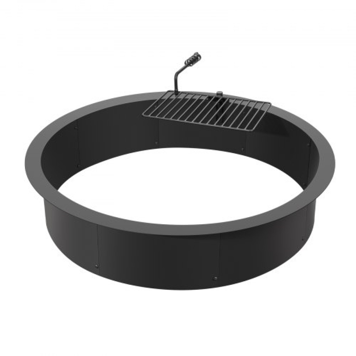 Δαχτυλίδι VEVOR Fire Pit, Ένθετο Fire Pit with Fire Ring, 40-In Outer/36-In Internal Diameter, 8,5 in Height, Carbon Steel Liner DIY Campfire Ring over/In-Ground, for Outdoor Camping, Bonfires