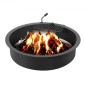 Δαχτυλίδι VEVOR Fire Pit, Ένθετο Fire Pit with Fire Ring, 40-In Outer/36-In Internal Diameter, 8,5 in Height, Carbon Steel Liner DIY Campfire Ring over/In-Ground, for Outdoor Camping, Bonfires