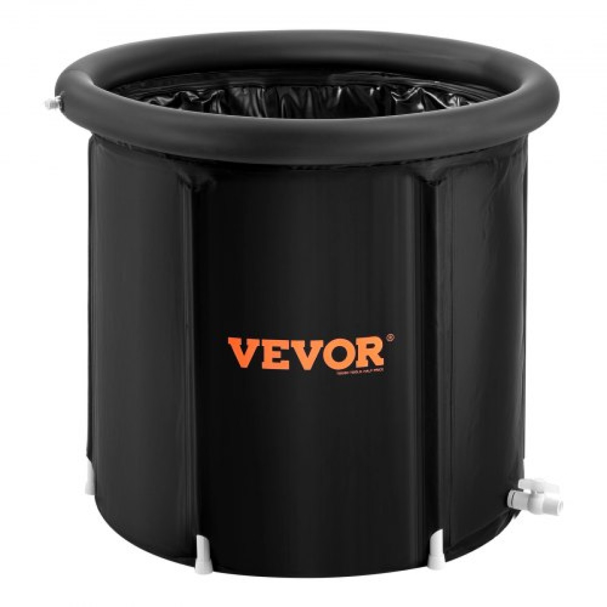VEVOR Ice Bath Bath, 85 cm Long Cold Water Therapy Plunge Bath for Athletes, Φορητή εξωτερική πισίνα με βαρέλι πάγου για ανάκτηση, φουσκωτή πτυσσόμενη μπανιέρα 398L με κάλυμμα, παγοθήκη σπιτιού για ενήλικες