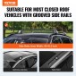 VEVOR Universal Roof Rack Crossbar Max 120,9 cm Ταιριάζει σε αυλακωτές πλαϊνές ράγες χωρίς διάκενο
