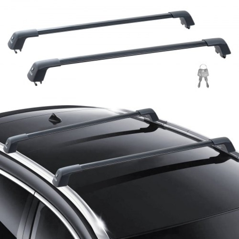 VEVOR Universal Roof Rack Crossbar Max 120,9 cm Ταιριάζει σε αυλακωτές πλαϊνές ράγες χωρίς διάκενο