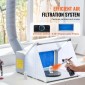 VEVOR Airbrush Booth Spray, Φορητό Hobby Airbrush Paint Booth Booth Kit με φώτα LED, ανεμιστήρας εξάτμισης και προέκταση σωλήνα εξάτμισης, θάλαμος βαφής Airbrush για ζωγραφική μοντέλων, τεχνών, χειροτεχνίας, κέικ