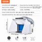 VEVOR Airbrush Booth Spray, Φορητό Hobby Airbrush Paint Booth Booth Kit με φώτα LED, ανεμιστήρας εξάτμισης και προέκταση σωλήνα εξάτμισης, θάλαμος βαφής Airbrush για ζωγραφική μοντέλων, τεχνών, χειροτεχνίας, κέικ