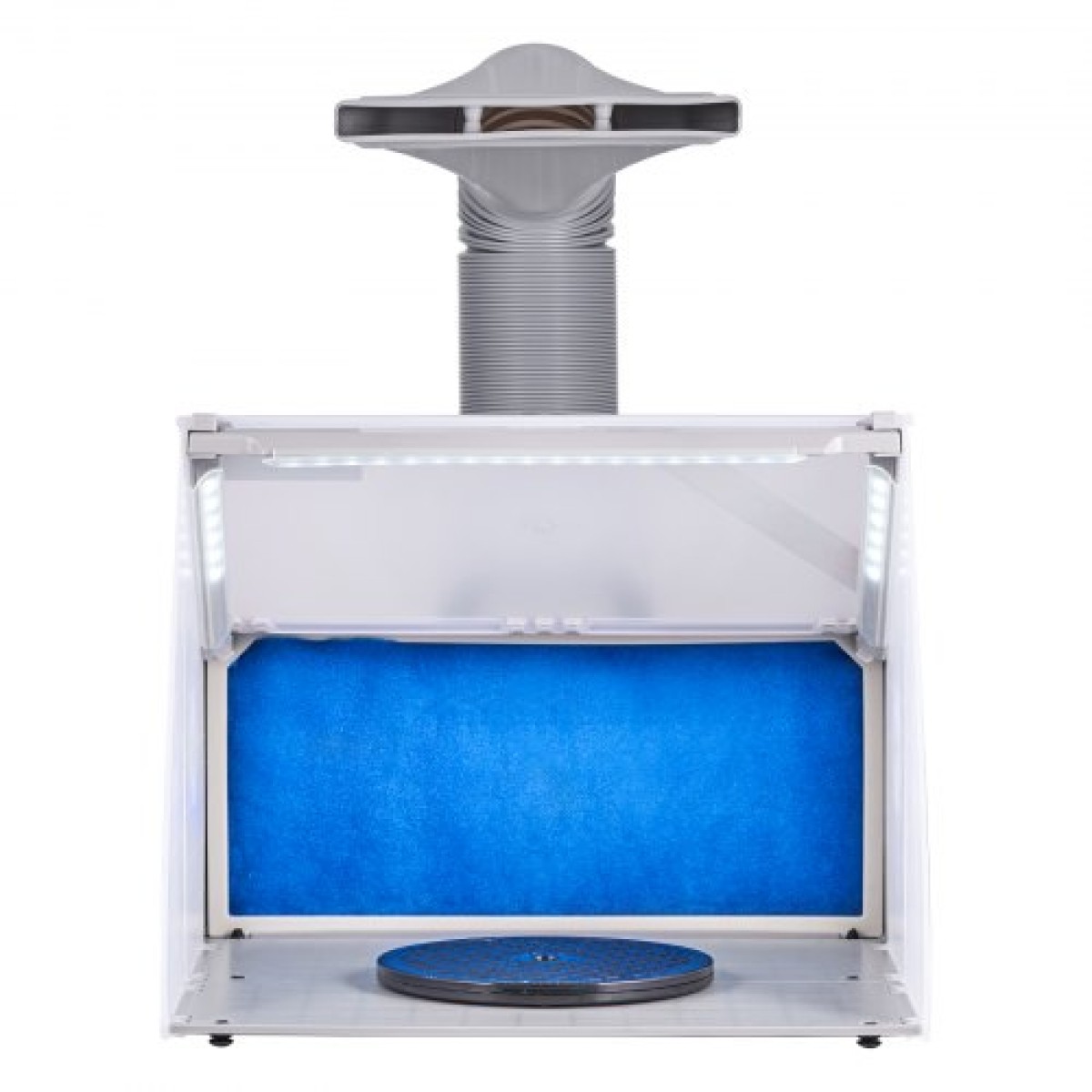 VEVOR Airbrush Booth Spray, Φορητό Hobby Airbrush Paint Booth Booth Kit με φώτα LED, ανεμιστήρας εξάτμισης και προέκταση σωλήνα εξάτμισης, θάλαμος βαφής Airbrush για ζωγραφική μοντέλων, τεχνών, χειροτεχνίας, κέικ
