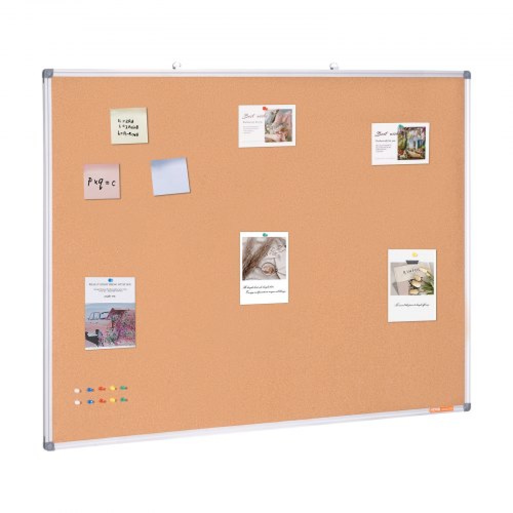 VEVOR 48"x36" μεγάλη σανίδα από φελλό – Επιτοίχιος πίνακας ανακοινώσεων με καρφίτσα – Ιδανική για σχολείο, σπίτι, γραφείο
