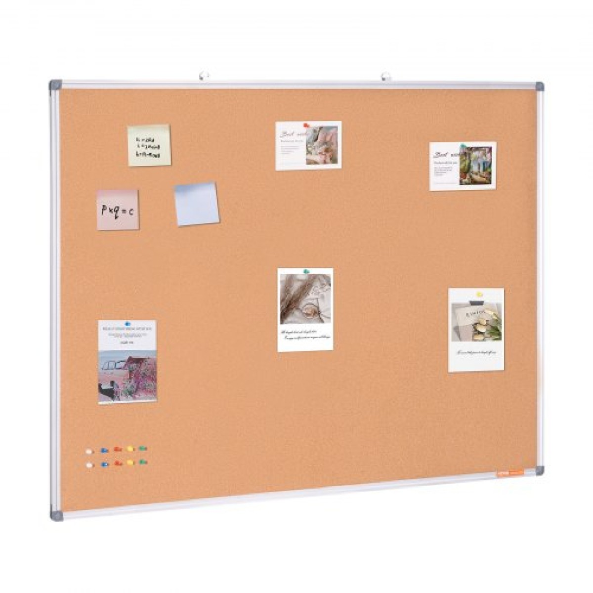 VEVOR 48"x36" μεγάλη σανίδα από φελλό – Επιτοίχιος πίνακας ανακοινώσεων με καρφίτσα – Ιδανική για σχολείο, σπίτι, γραφείο