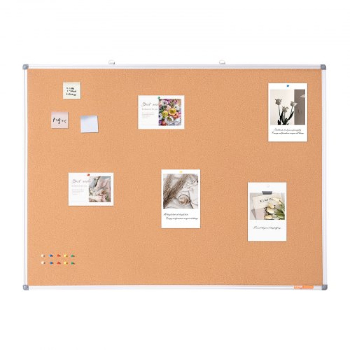 VEVOR 48"x36" μεγάλη σανίδα από φελλό – Επιτοίχιος πίνακας ανακοινώσεων με καρφίτσα – Ιδανική για σχολείο, σπίτι, γραφείο