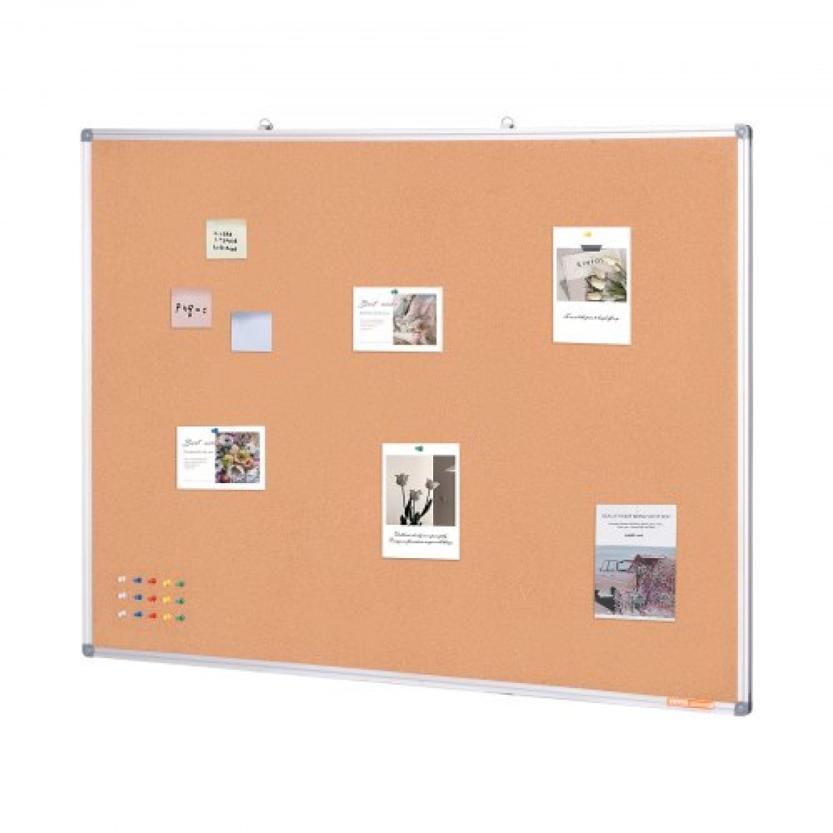 VEVOR 48"x36" μεγάλη σανίδα από φελλό – Επιτοίχιος πίνακας ανακοινώσεων με καρφίτσα – Ιδανική για σχολείο, σπίτι, γραφείο