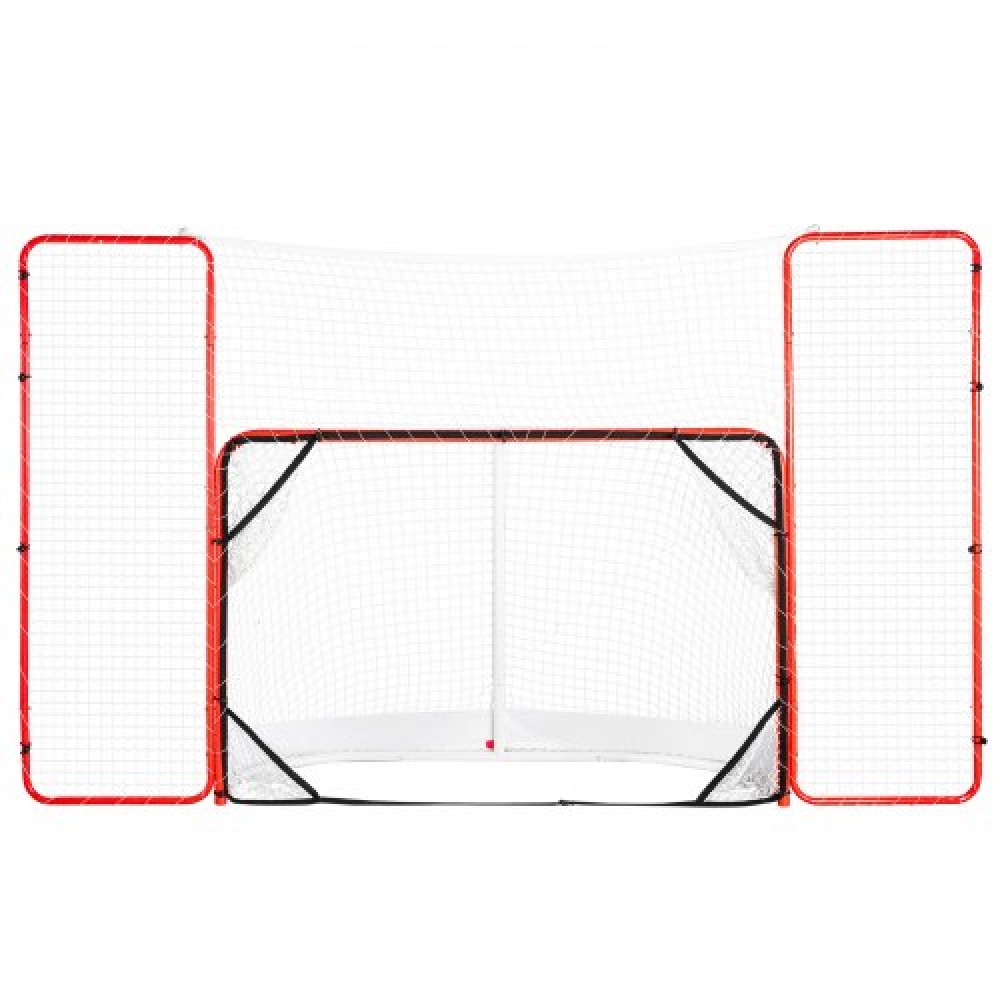 VEVOR Hockey Goal with Backstop and Targets Street Outdoor Steel Hockey Net 72"
