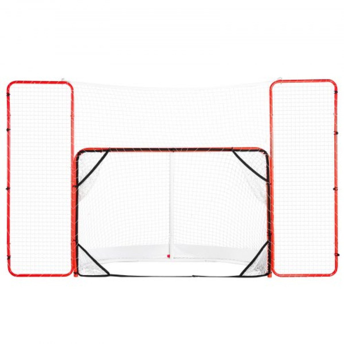 VEVOR Χόκεϊ Γκολ με Backstop και Targets Street Outdoor Steel Hockey 182,9 cm