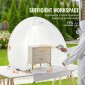 VEVOR Spray Paint Shelter Portable Spray Paint Tent Booth 101,6x88,9x101,6 cm Pop Up