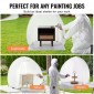 VEVOR Spray Paint Shelter Portable Spray Paint Tent Booth 101,6x88,9x101,6 cm Pop Up